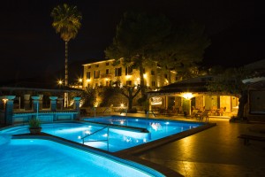 monnaber_nou_pool_finca_night - monnaber nou pool finca night - Hotel Rural Monnaber Nou Mallorca