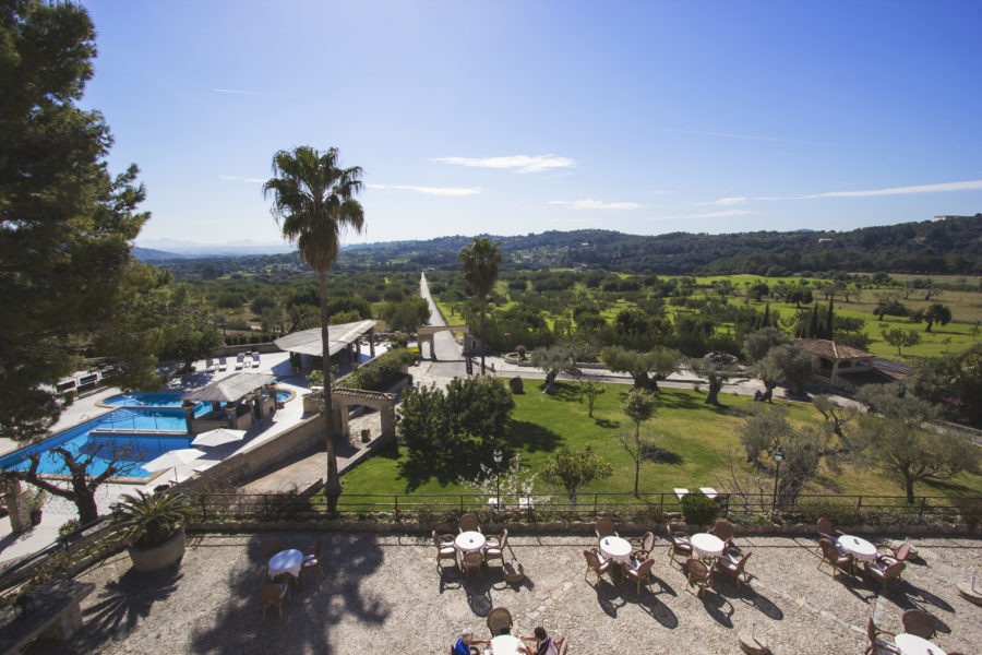 FINCA MONNÀBER NOU - terrace views monnaber e1560149198321 - Hotel Rural Mallorca Monnaber Nou